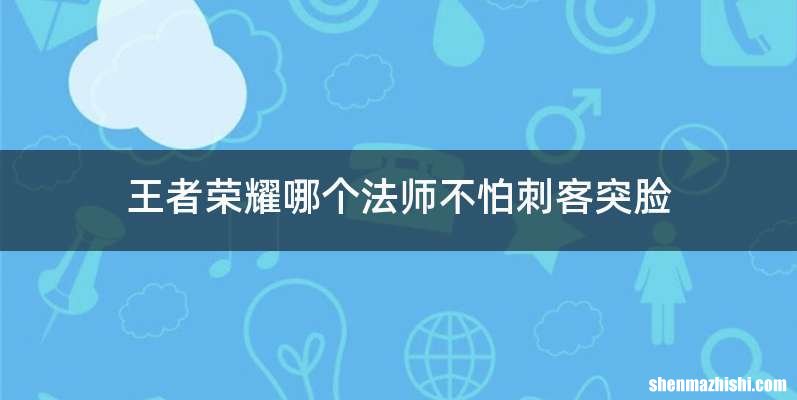 王者荣耀哪个法师不怕刺客突脸