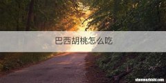 巴西胡桃怎么吃
