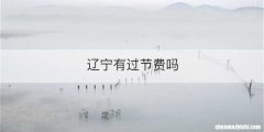辽宁有过节费吗