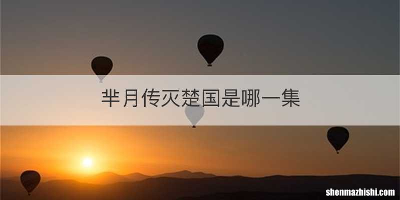 芈月传灭楚国是哪一集