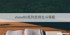 vivox80系列支持北斗导航