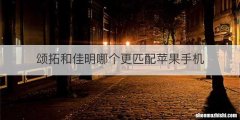 颂拓和佳明哪个更匹配苹果手机