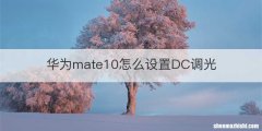 华为mate10怎么设置DC调光