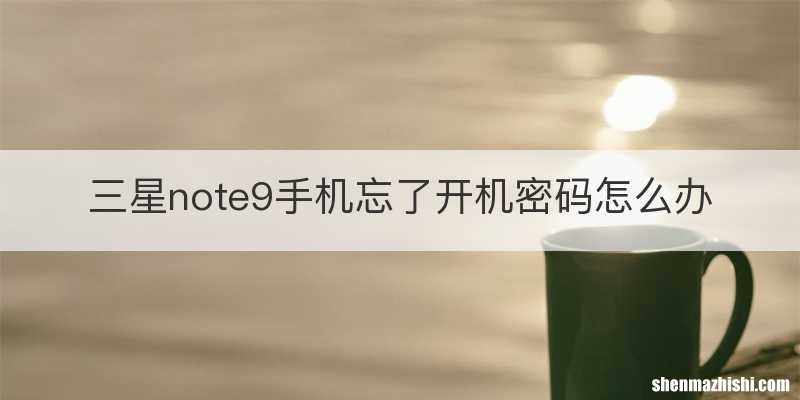 三星note9手机忘了开机密码怎么办
