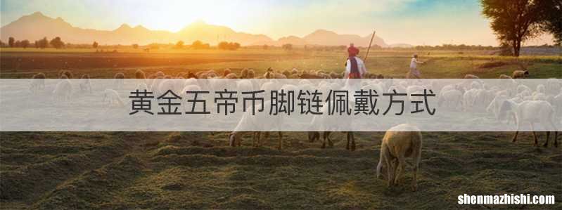 黄金五帝币脚链佩戴方式