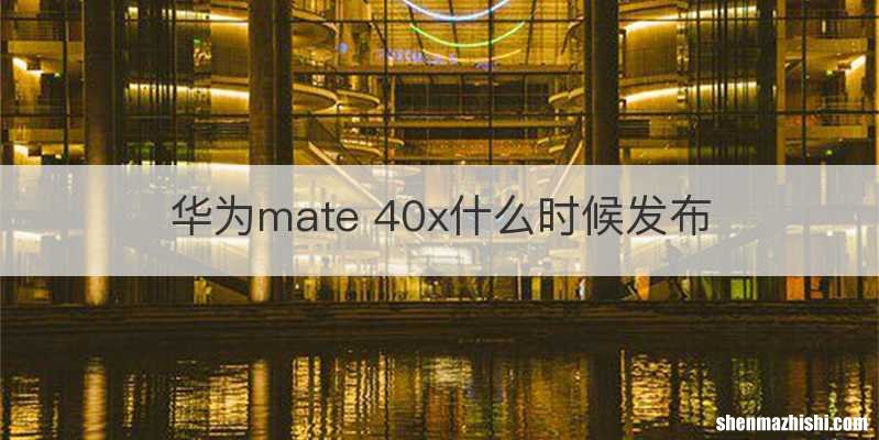 华为mate 40x什么时候发布