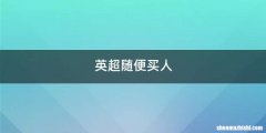 英超随便买人