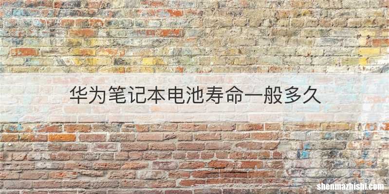 华为笔记本电池寿命一般多久