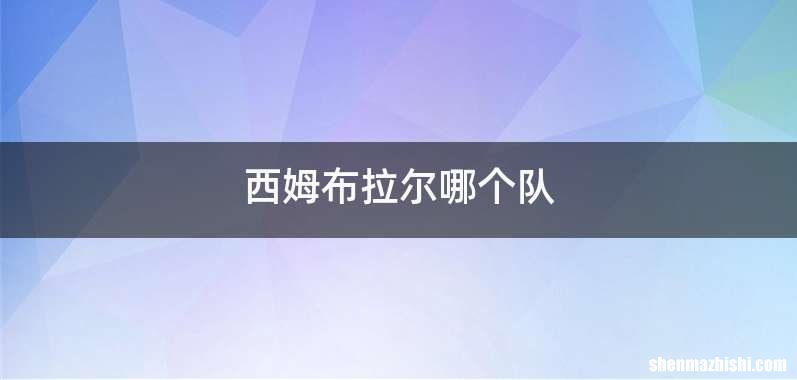 西姆布拉尔哪个队