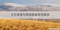 文化渗透与网络歌曲有何联系