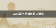 9250属于足银还是纯银呢