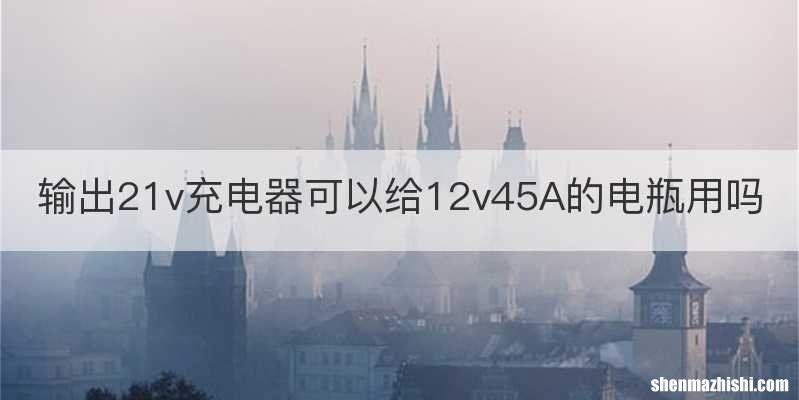输出21v充电器可以给12v45A的电瓶用吗