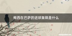 梅西在巴萨的进球集锦是什么