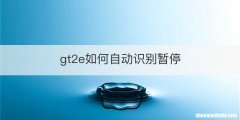 gt2e如何自动识别暂停