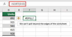 5种简单方法 如何修复Excel #SPILL错误