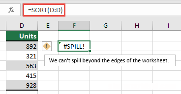 5种简单方法 如何修复Excel #SPILL错误
