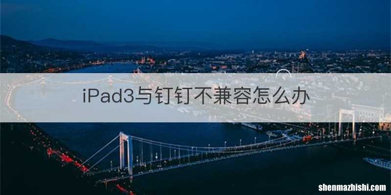 iPad3与钉钉不兼容怎么办