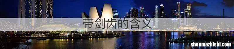 带剑齿的含义