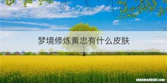 梦境修炼黄忠有什么皮肤