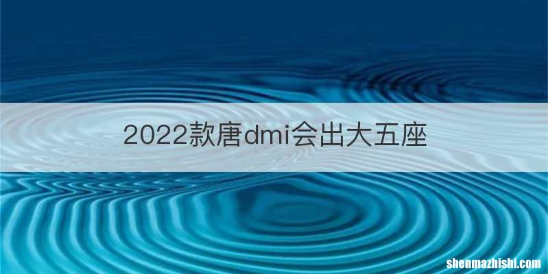 2022款唐dmi会出大五座