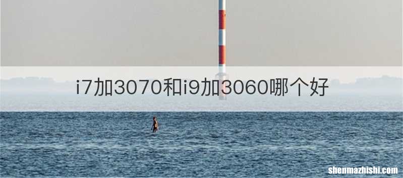 i7加3070和i9加3060哪个好