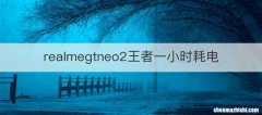realmegtneo2王者一小时耗电