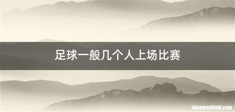 足球一般几个人上场比赛