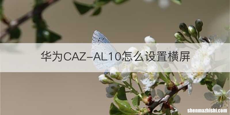 华为CAZ-AL10怎么设置横屏