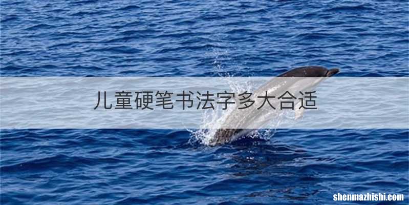儿童硬笔书法字多大合适