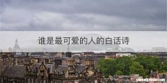 谁是最可爱的人的白话诗