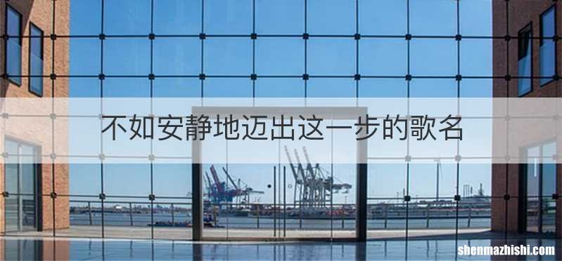 不如安静地迈出这一步的歌名