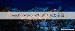 macbookprom28g和16g怎么选