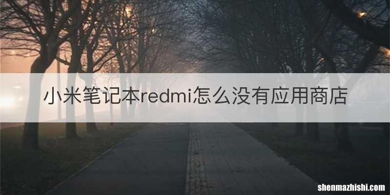 小米笔记本redmi怎么没有应用商店