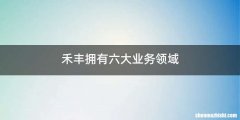 禾丰拥有六大业务领域