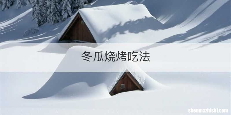 冬瓜烧烤吃法