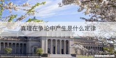 真理在争论中产生是什么定律