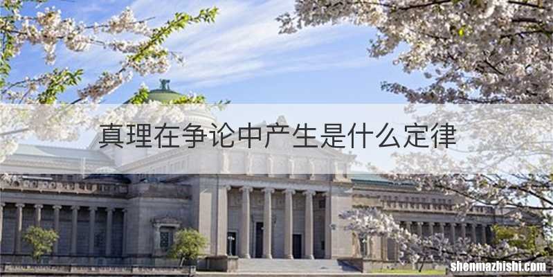 真理在争论中产生是什么定律