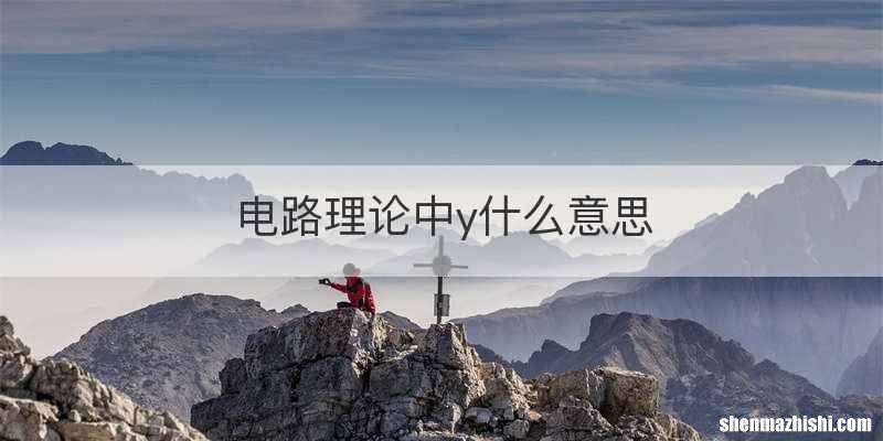 电路理论中y什么意思