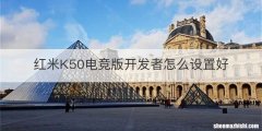 红米K50电竞版开发者怎么设置好