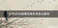 公牛y01b浴霸无线开关怎么配对