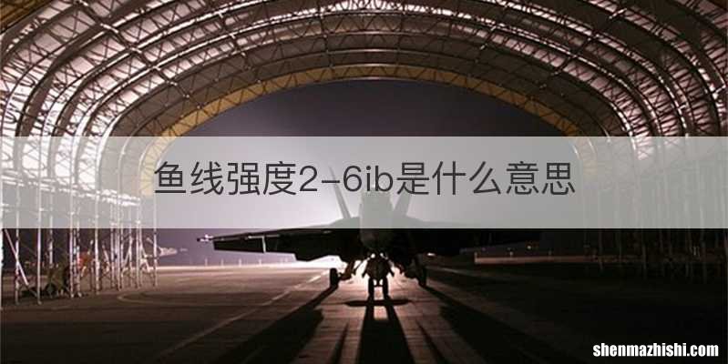 鱼线强度2-6ib是什么意思