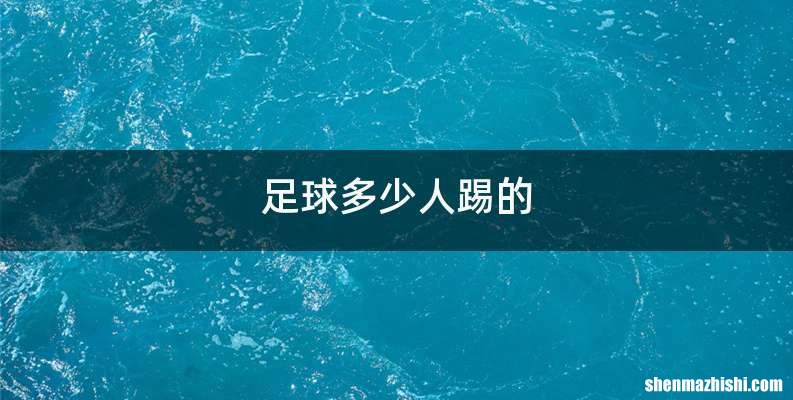 足球多少人踢的