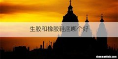生胶和橡胶鞋底哪个好