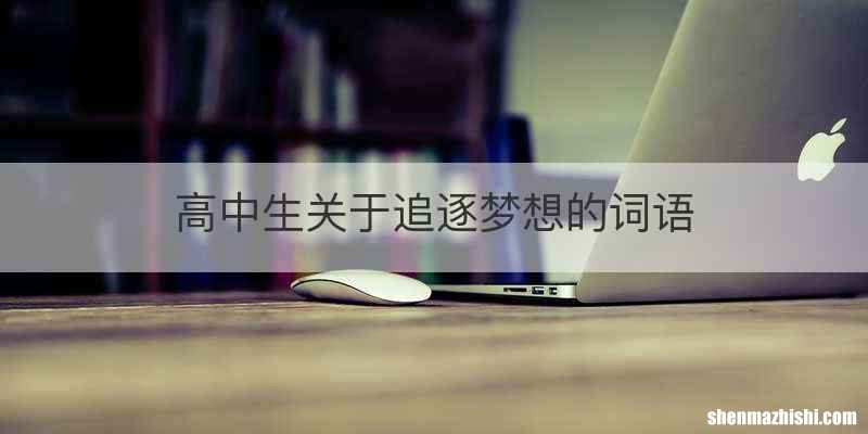 高中生关于追逐梦想的词语