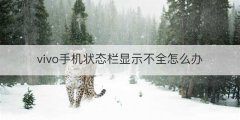 vivo手机状态栏显示不全怎么办