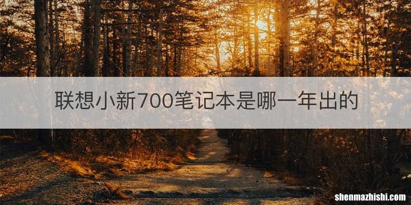 联想小新700笔记本是哪一年出的