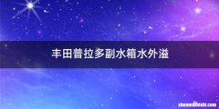 丰田普拉多副水箱水外溢