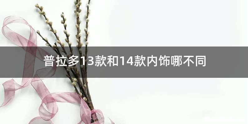普拉多13款和14款内饰哪不同