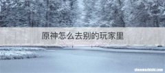 原神怎么去别的玩家里