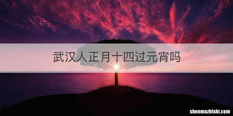 武汉人正月十四过元宵吗